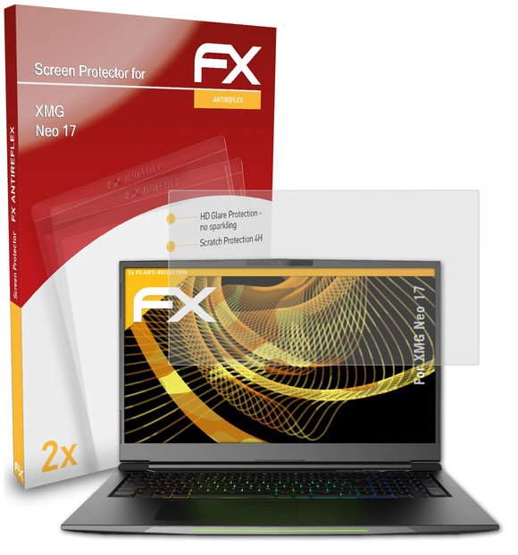atFoliX FX-Antireflex Displayschutzfolie für XMG Neo 17