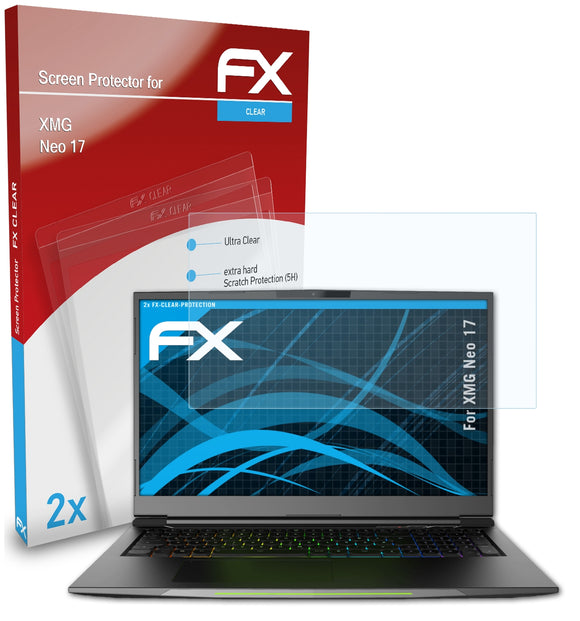 atFoliX FX-Clear Schutzfolie für XMG Neo 17