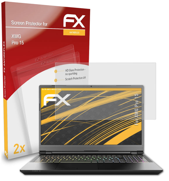 atFoliX FX-Antireflex Displayschutzfolie für XMG Pro 15