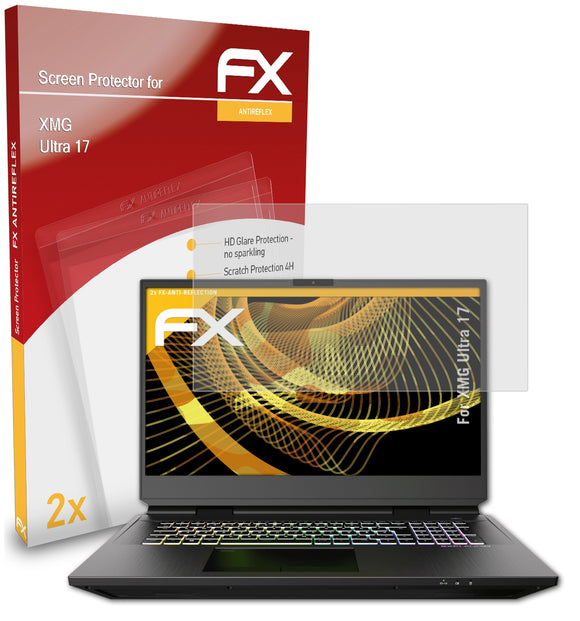 atFoliX FX-Antireflex Displayschutzfolie für XMG Ultra 17