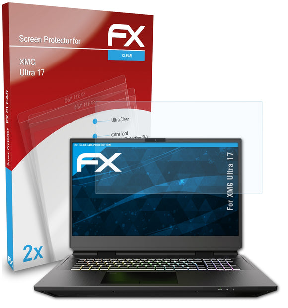 atFoliX FX-Clear Schutzfolie für XMG Ultra 17