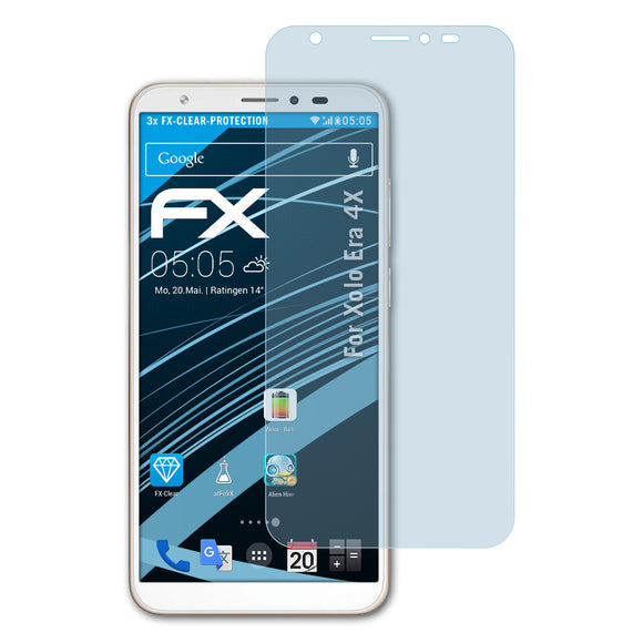 atFoliX FX-Clear Schutzfolie für Xolo Era 4X