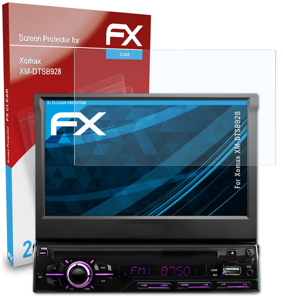 atFoliX FX-Clear Schutzfolie für Xomax XM-DTSB928