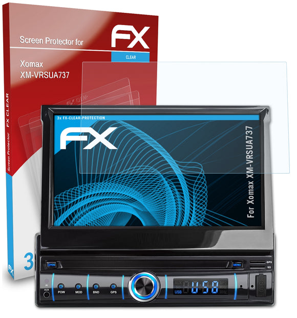 atFoliX FX-Clear Schutzfolie für Xomax XM-VRSUA737