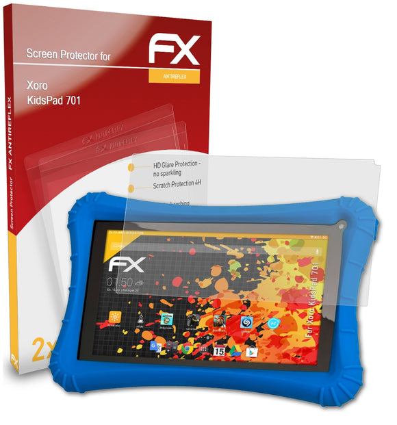 atFoliX FX-Antireflex Displayschutzfolie für Xoro KidsPad 701