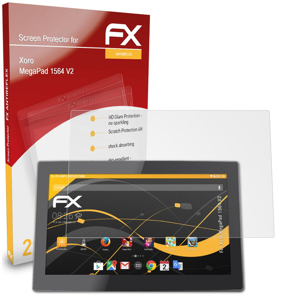atFoliX FX-Antireflex Displayschutzfolie für Xoro MegaPad 1564 V2