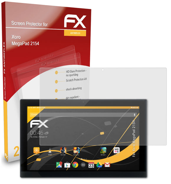 atFoliX FX-Antireflex Displayschutzfolie für Xoro MegaPad 2154