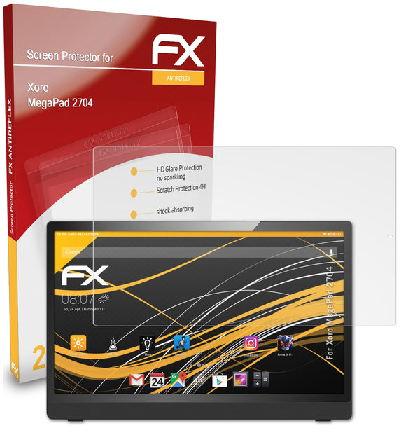 atFoliX FX-Antireflex Displayschutzfolie für Xoro MegaPad 2704