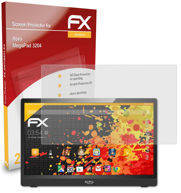 atFoliX FX-Antireflex Displayschutzfolie für Xoro MegaPad 3204