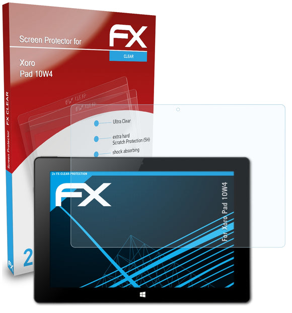 atFoliX FX-Clear Schutzfolie für Xoro Pad 10W4