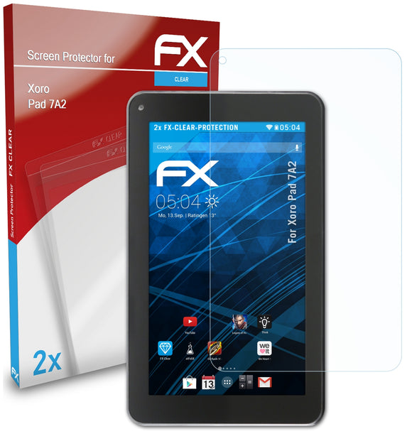 atFoliX FX-Clear Schutzfolie für Xoro Pad 7A2