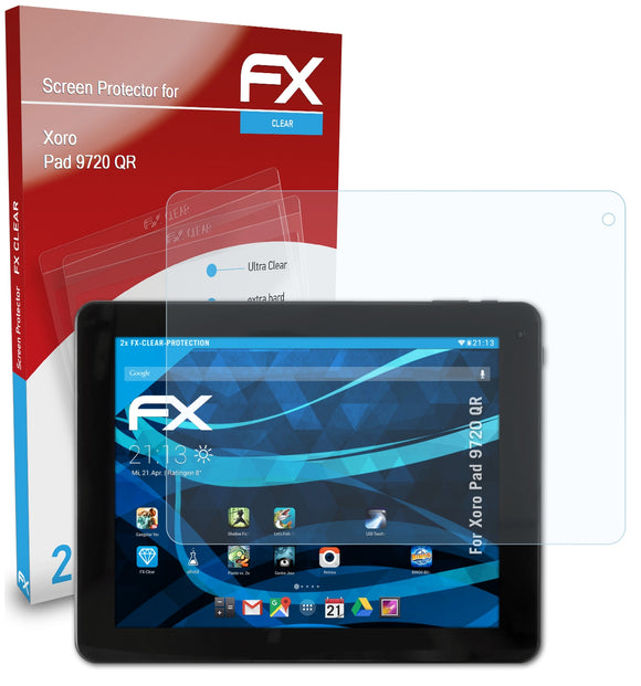 atFoliX FX-Clear Schutzfolie für Xoro Pad 9720 QR