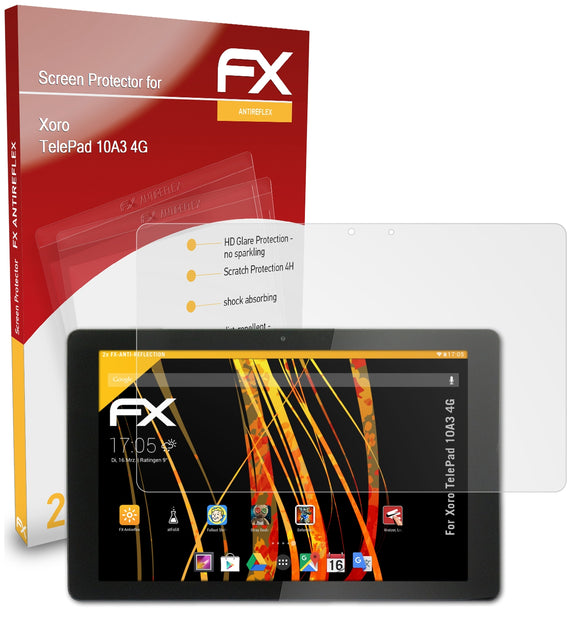 atFoliX FX-Antireflex Displayschutzfolie für Xoro TelePad 10A3 4G