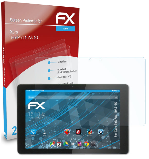 atFoliX FX-Clear Schutzfolie für Xoro TelePad 10A3 4G