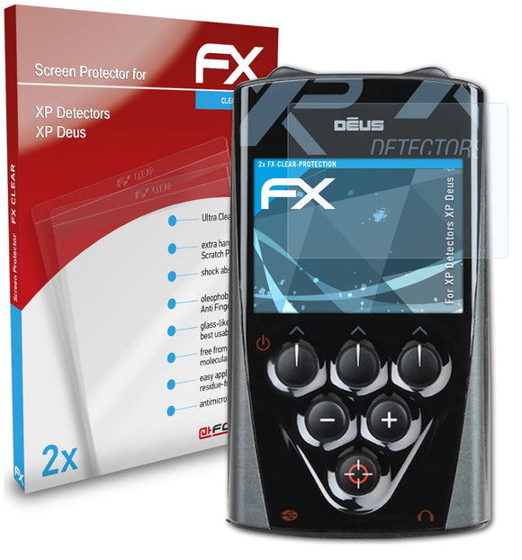 atFoliX FX-Clear Schutzfolie für XP Detectors XP Deus