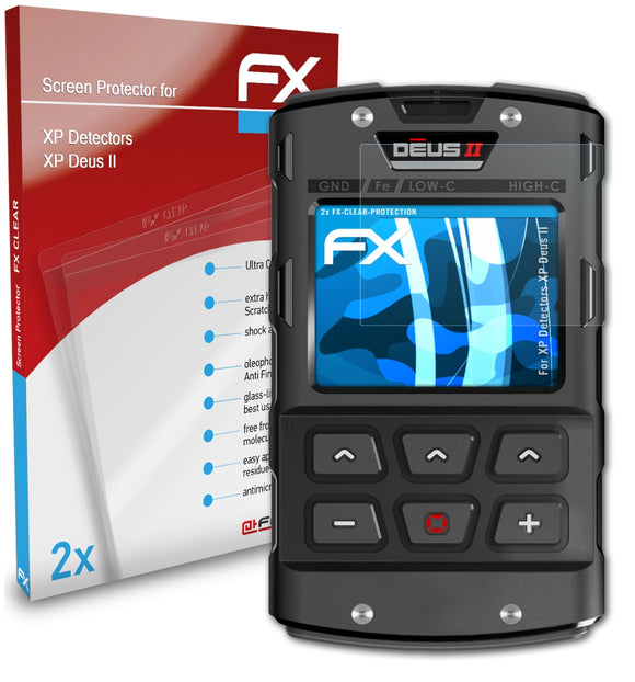 atFoliX FX-Clear Schutzfolie für XP Detectors XP Deus II