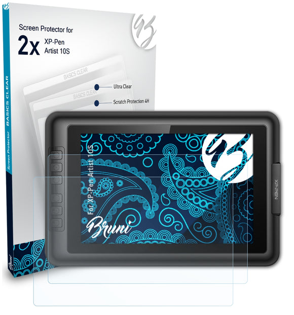 Bruni Basics-Clear Displayschutzfolie für XP-Pen Artist 10S