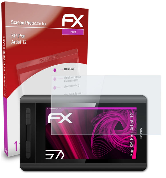 atFoliX FX-Hybrid-Glass Panzerglasfolie für XP-Pen Artist 12