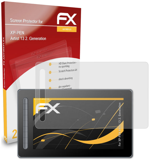 atFoliX FX-Antireflex Displayschutzfolie für XP-PEN Artist 13 (2. Generation)