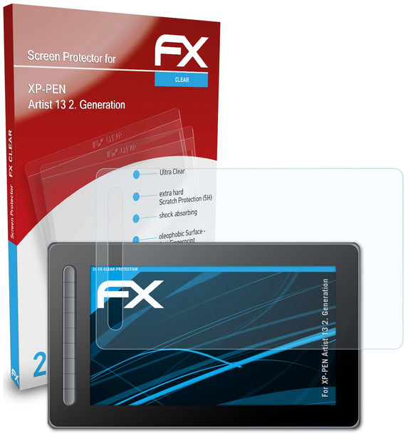 atFoliX FX-Clear Schutzfolie für XP-PEN Artist 13 (2. Generation)
