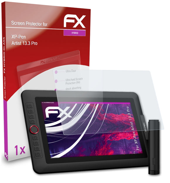 atFoliX FX-Hybrid-Glass Panzerglasfolie für XP-Pen Artist 13.3 Pro