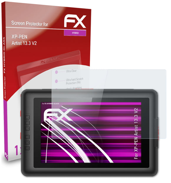 atFoliX FX-Hybrid-Glass Panzerglasfolie für XP-PEN Artist 13.3 V2