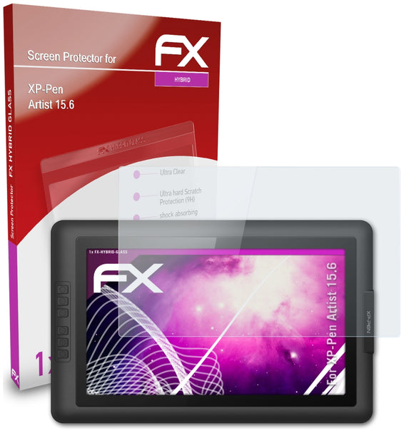 atFoliX FX-Hybrid-Glass Panzerglasfolie für XP-Pen Artist 15.6