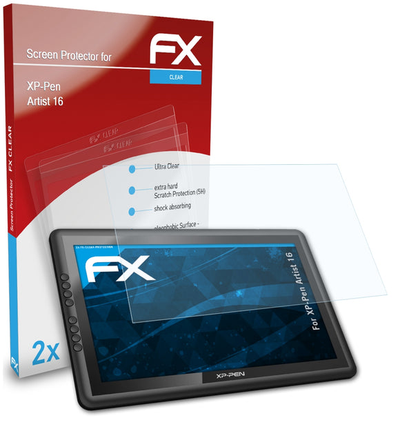 atFoliX FX-Clear Schutzfolie für XP-Pen Artist 16