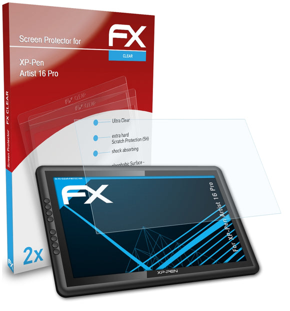 atFoliX FX-Clear Schutzfolie für XP-Pen Artist 16 Pro