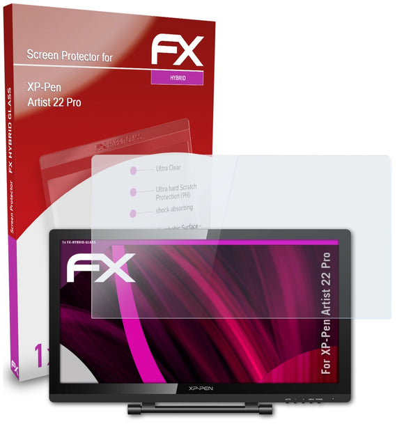 atFoliX FX-Hybrid-Glass Panzerglasfolie für XP-Pen Artist 22 Pro