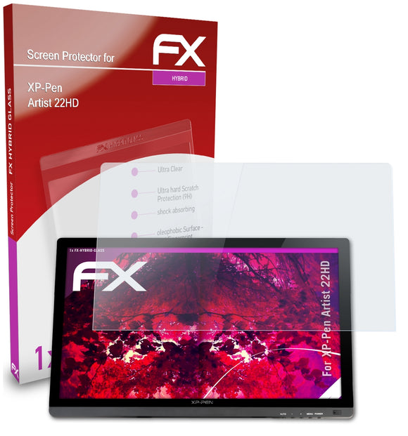 atFoliX FX-Hybrid-Glass Panzerglasfolie für XP-Pen Artist 22HD