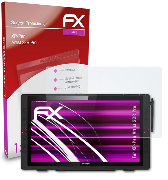atFoliX FX-Hybrid-Glass Panzerglasfolie für XP-Pen Artist 22R Pro