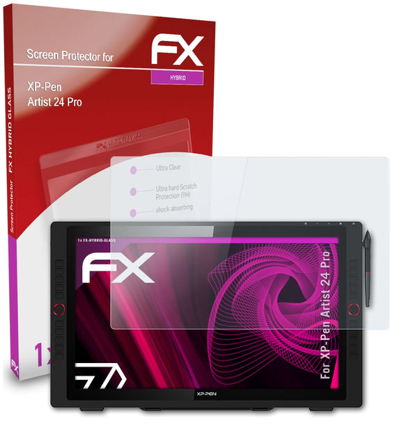 atFoliX FX-Hybrid-Glass Panzerglasfolie für XP-Pen Artist 24 Pro