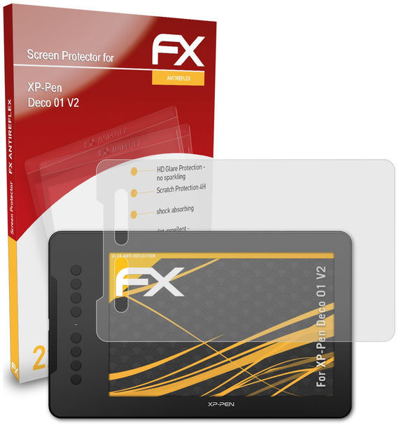 atFoliX FX-Antireflex Displayschutzfolie für XP-Pen Deco 01 V2
