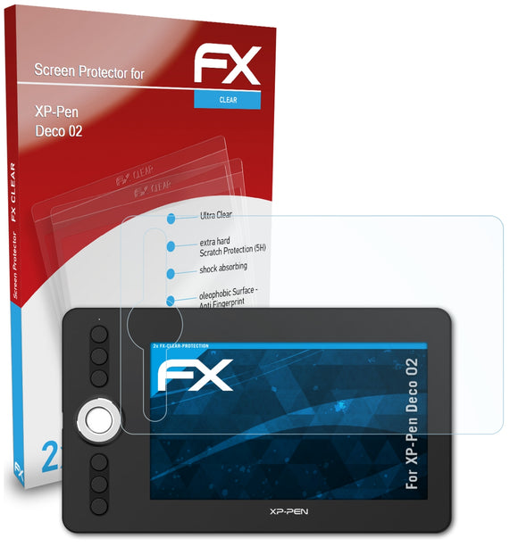 atFoliX FX-Clear Schutzfolie für XP-Pen Deco 02
