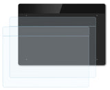 Schutzfolie Bruni kompatibel mit XP-PEN Deco Fun L CT1060, glasklare (2X)