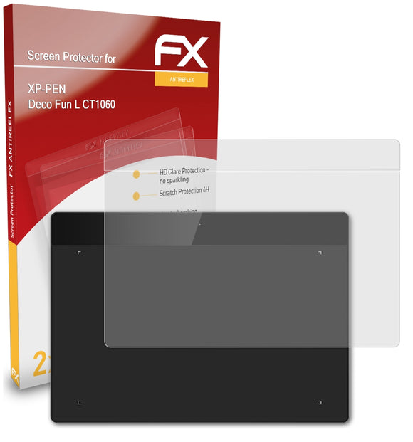 atFoliX FX-Antireflex Displayschutzfolie für XP-PEN Deco Fun L (CT1060)