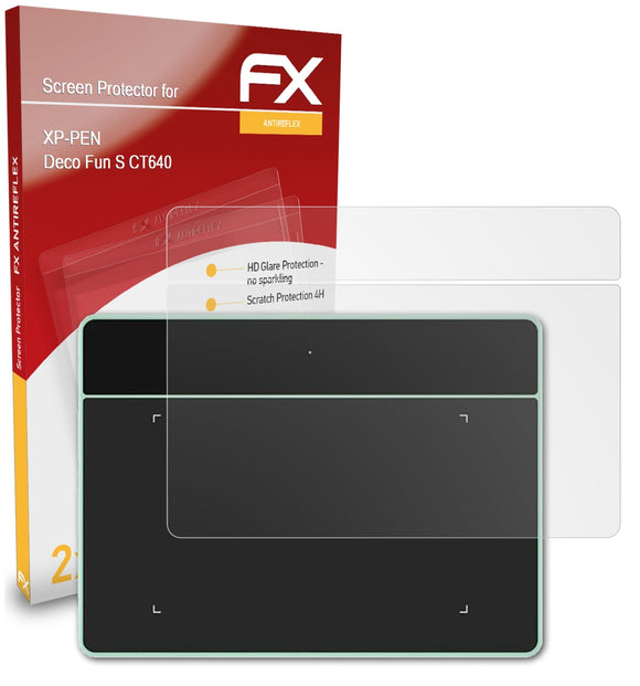 atFoliX FX-Antireflex Displayschutzfolie für XP-PEN Deco Fun S (CT640)