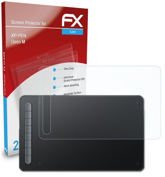 atFoliX FX-Clear Schutzfolie für XP-PEN Deco M
