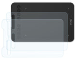 Schutzfolie Bruni kompatibel mit XP-Pen Deco mini7, glasklare (2X)