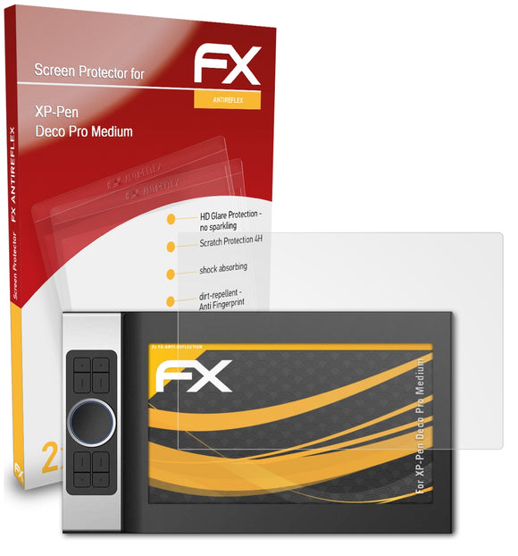 atFoliX FX-Antireflex Displayschutzfolie für XP-Pen Deco Pro (Medium)