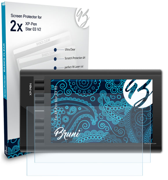 Bruni Basics-Clear Displayschutzfolie für XP-Pen Star 03 V2