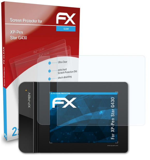 atFoliX FX-Clear Schutzfolie für XP-Pen Star G430