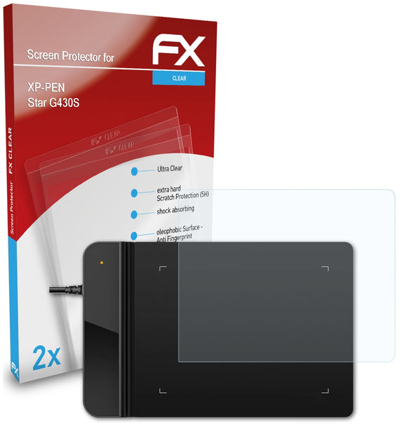atFoliX FX-Clear Schutzfolie für XP-PEN Star G430S