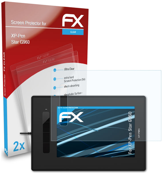 atFoliX FX-Clear Schutzfolie für XP-Pen Star G960
