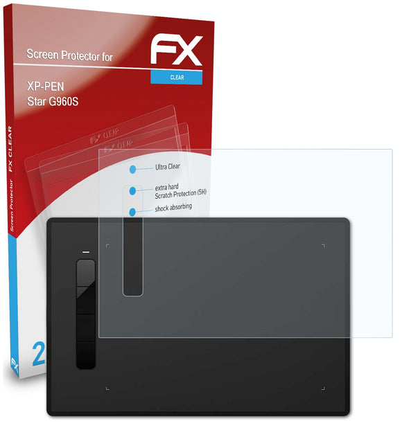 atFoliX FX-Clear Schutzfolie für XP-PEN Star G960S