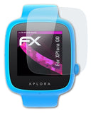Glasfolie atFoliX kompatibel mit XPlora GO, 9H Hybrid-Glass FX