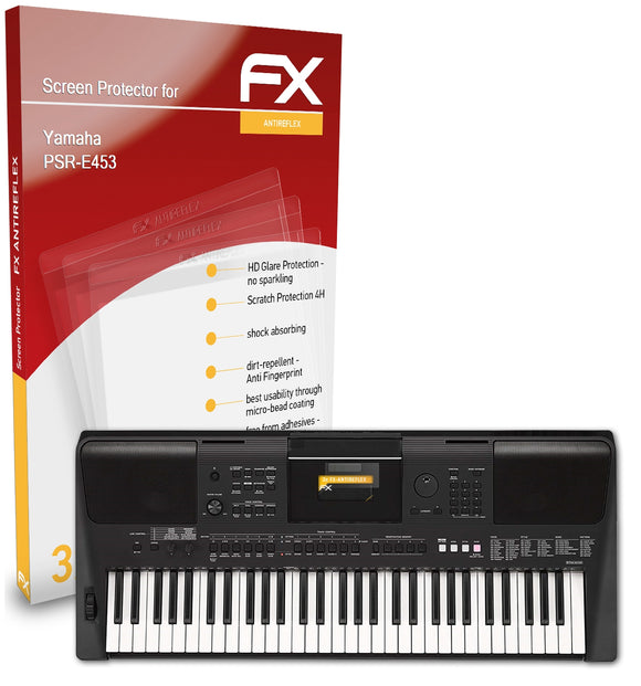 atFoliX FX-Antireflex Displayschutzfolie für Yamaha PSR-E453