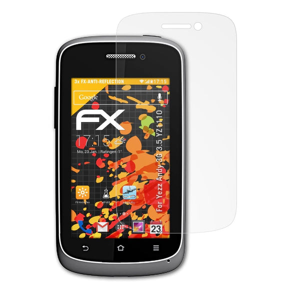 atFoliX FX-Antireflex Displayschutzfolie für Yezz Andy 3G 3.5 (YZ1110)