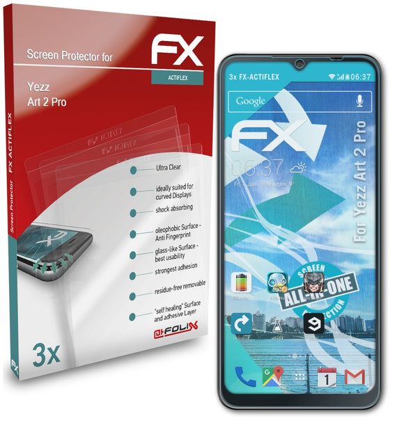 atFoliX FX-ActiFleX Displayschutzfolie für Yezz Art 2 Pro